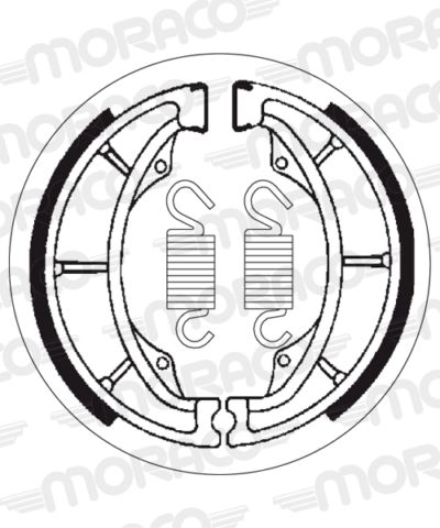 Machoires de frein 130 x 28 mm - 2014 Hyosung GV250 Aquila GV - SBS