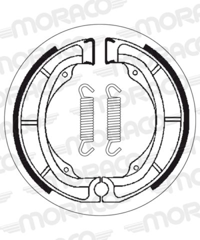 Machoires de frein 150 x 28 mm - 2016 Kawasaki KL250 A1 KL250A - SBS