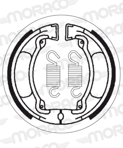 Machoires de frein 110 x 25 mm - 2032 CPI Popcorn 50 - SBS