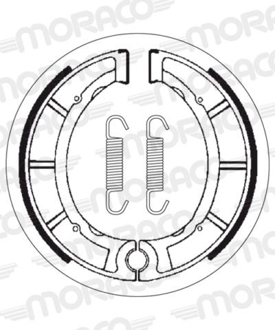 Machoires de frein 160 x 25 mm - 2035 Yamaha DT250 /MX B 512 - SBS