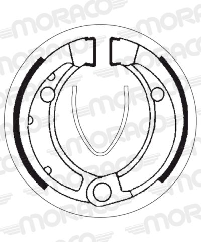 Machoires de frein 87 x 20 mm - 2048 Arctic Cat 2WD 50 - SBS