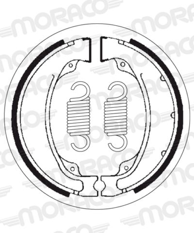 Machoires de frein 140 x 30 mm - 2055 Honda TRX250 Sportrax EX 1 TE27 - SBS