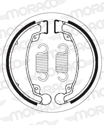 Machoires de frein 130 x 30 mm - 2069 Daelim Delfino 50 - SBS