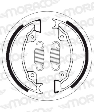 Machoires de frein 130 x 25 mm -  2077 - SBS