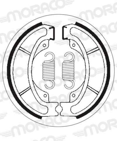 Machoires de frein 130 x 25 mm - 2082 Honda CH Elite 250 - SBS