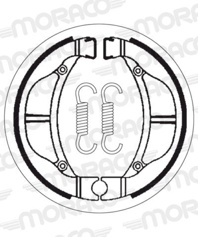 Machoires de frein 90 x 20 mm - 2093 Kawasaki KLX110 - SBS