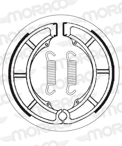 Machoires de frein 180 x 28 mm - 2097 Suzuki GS400 B GS400 - SBS