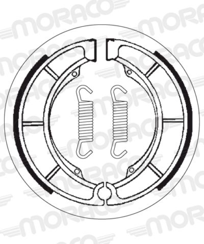 Machoires de frein 180 x 40 mm - 2098 Suzuki GT500 A T500 - SBS