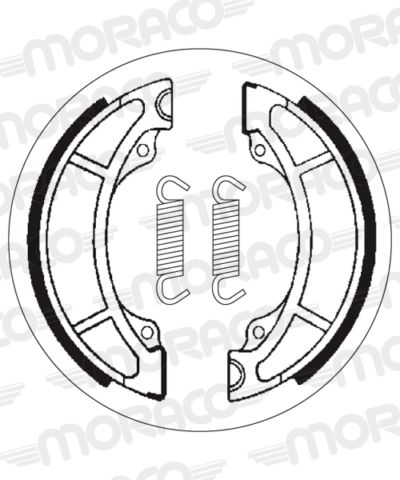 Machoires de frein 130 x 22 mm - 2108 Suzuki RM125 E RF12A - SBS