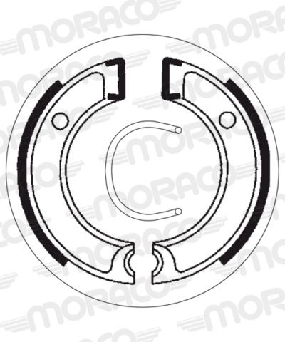 Machoires de frein 80 x 17 mm - 2112 MBK Booster X 4T - SBS