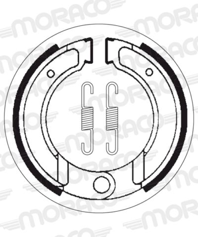 Machoires de frein 130 x 30 mm -  2120 - SBS