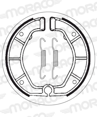 Machoires de frein 200 x 27 mm - 2143 BMW R100 GS Paris Dakar 247E - SBS