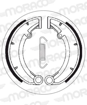 Machoires de frein MUZ ETZ250 (160 x 30 mm) - SBS 2171