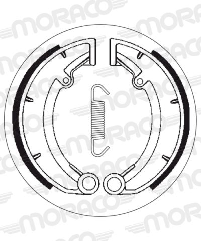 Machoires de frein 160 x 30 mm - 2171 MUZ ETZ250 - SBS