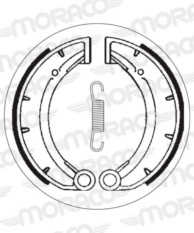 Machoires de frein 150 x 30 mm - 2172 MUZ ETZ125 ETZ125 - SBS