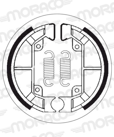 Machoires de frein 100 x 20 mm - 2187 Gilera Storm 50 ZAPC29000 - SBS