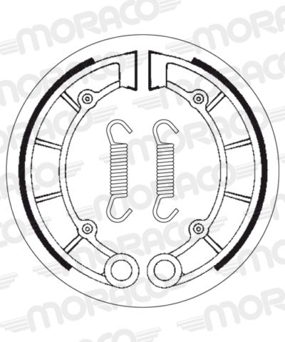 Machoires de frein 180 x 35 mm - 2197 Kawasaki KLF300 Bayou B10 KLF300B - SBS