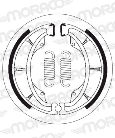 Machoires de frein 130 x 28 mm - 2202 Suzuki UC125 /U Epicuro K1 AX - SBS