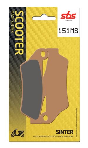 Plaquettes de frein Aprilia SRV / SVR ATC ABS M55103/M55104 Maxi Scooter - Métal fritté - SBS 151MS (671)