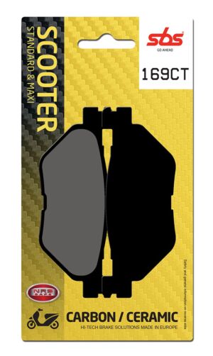 Plaquettes de frein Yamaha XP500 T-MAX SJ01 Carbon Tech moto scooter - SBS 169CT (768)