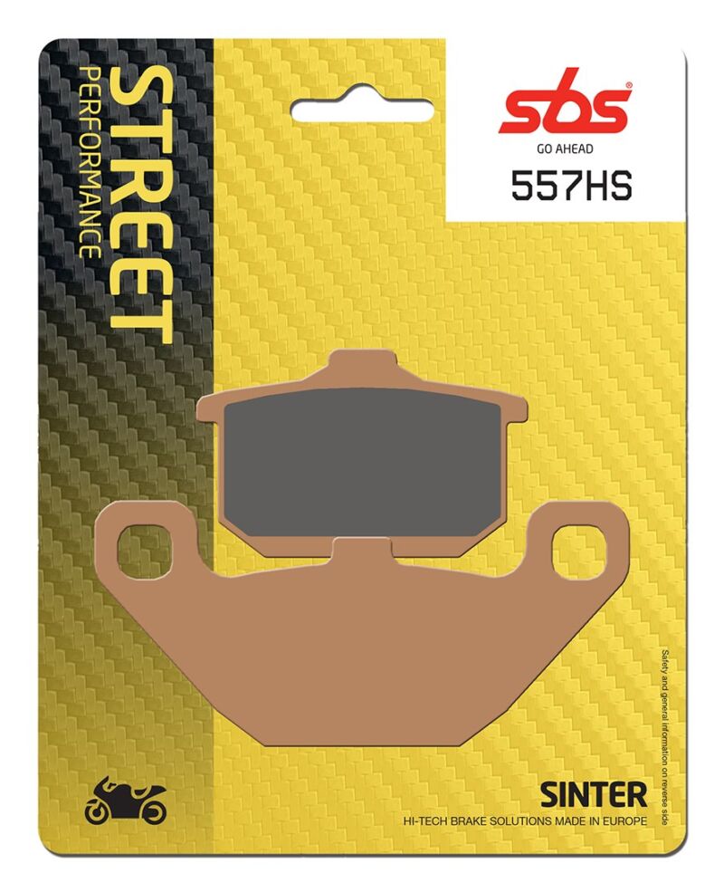 Plaquettes de frein Kawasaki EN450 LTD A1 EN450A Street Sinter - Métal fritté avant - SBS 557 (HS)