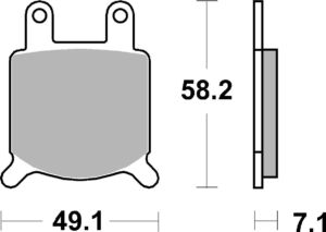 Plaquettes de frein Cagiva Alazurra 650 84-91 SBS