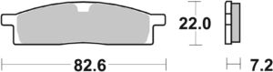 Plaquettes frein TT125 R/YZ 65-85 1986-2023 - SBS 589CS