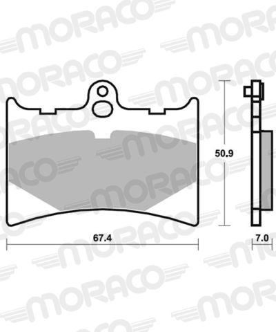 PLAQUETTES DE FREIN 601RST Gilera Nordwest 600 - SBS