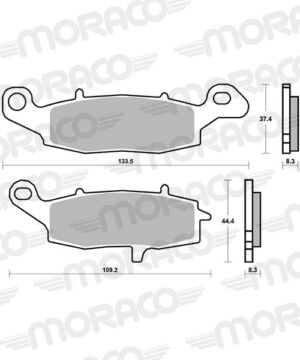 Plaquettes frein Off-Road SBS 705RSI avant/arrière MXGP