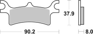 Plaquettes de frein Polaris ATP330 2006–2007 – SBS 787ATS