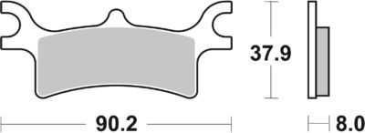 PLAQUETTES DE FREIN 787ATS Polaris ATP330 - SBS