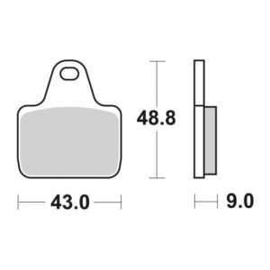 Plaquettes de frein 887DS-1 pour moto piste – SBS