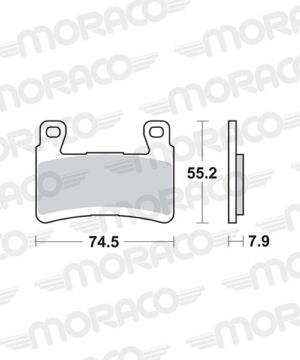 Plaquettes de frein Kawasaki ZX-6R /RR 636 Métal fritté racing route et piste - SBS 894RST
