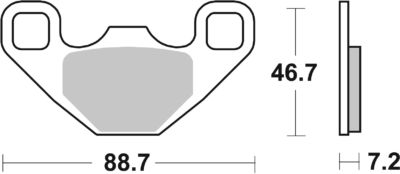 PLAQUETTES DE FREIN  906RSI - SBS