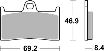 PLAQUETTES DE FREIN  966DS1 - SBS