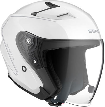 Casque OUTSTAR blanc Taille L (61-62cm) Bluetooth - Sena (OUTSTARGW00L1)