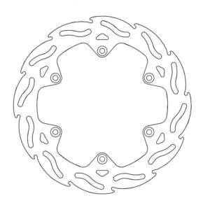 Disque arrière Flame Fixe Suzuki DRZ250/400,  - Moto Master