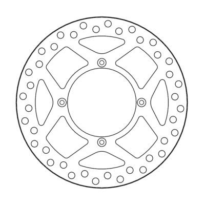 Disque avant Offroad MM Vintage  Kawasaki KX125/250 (89/02), - Moto Master