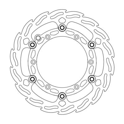 Disque avant Offroad MM Diam.260 Alu Flame KTM, HVA - Moto Master