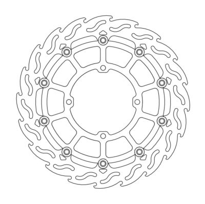 Disque avant Flame Supermoto Racing Kawasaki: KX125/250/250F - Moto Master