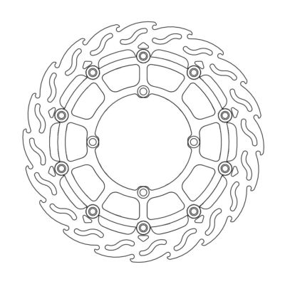 Disque avant Flame Supermoto Racing Suzuki RMZ250/450, RMX45 - Moto Master