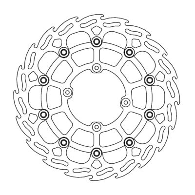 Disque avant Offroad MM Supermoto Mini Flame  Honda CRF150 - Moto Master