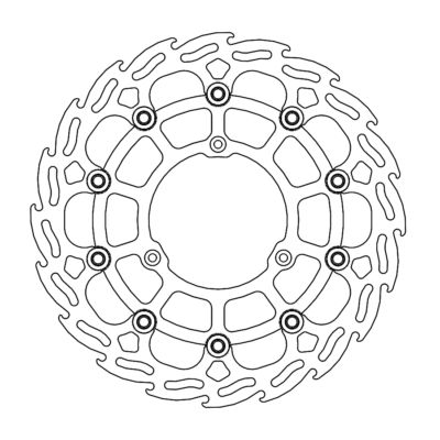 Disque avant Offroad MM Supermoto Mini Flame Yamaha YZ85 - Moto Master