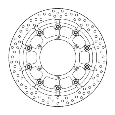 Kit Supermoto Racing Yamaha Diam.320mm Halo T-Floater disc ( - Moto Master
