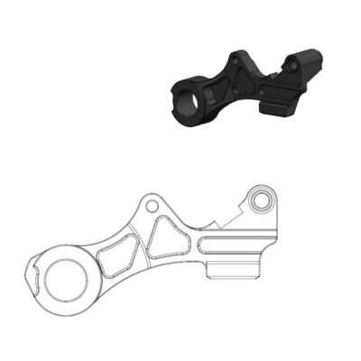 Support arrière Yamaha 220mm - Moto Master