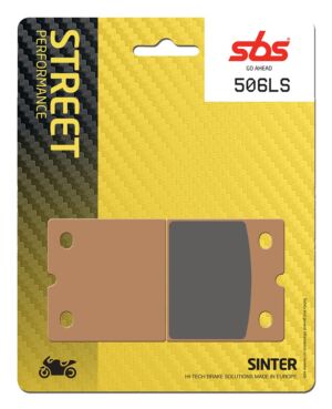 Plaquettes de frein BMW K1 100 Street Sinter - Métal fritté arrière - SBS 506 (LS)