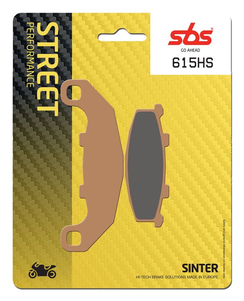 Plaquettes de frein Kawasaki GPZ400 (27PS) ZX400A Street Sinter - Métal fritté avant - SBS 615 (HS)