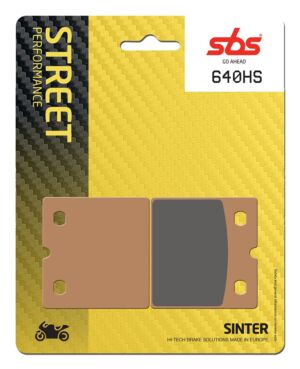 Plaquettes de frein BMW K100 LT 100 Street Sinter - Métal fritté avant - SBS 640 (HS)