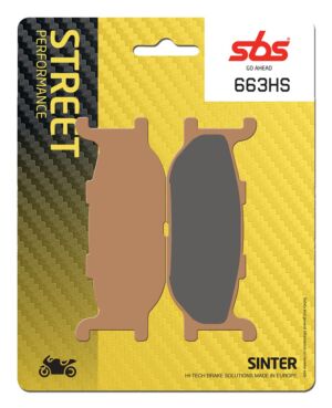 Plaquettes de frein Yamaha SCR950 Street Sinter - Métal fritté avant - SBS 663 (HS)