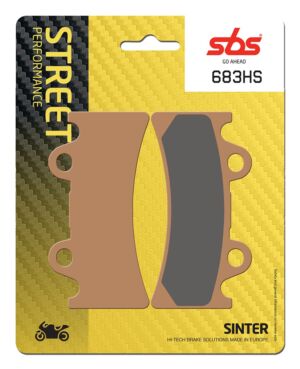 Plaquettes de frein Triumph Daytona 900 Super III T300B Street Sinter - Métal fritté avant - SBS 683 (HS)